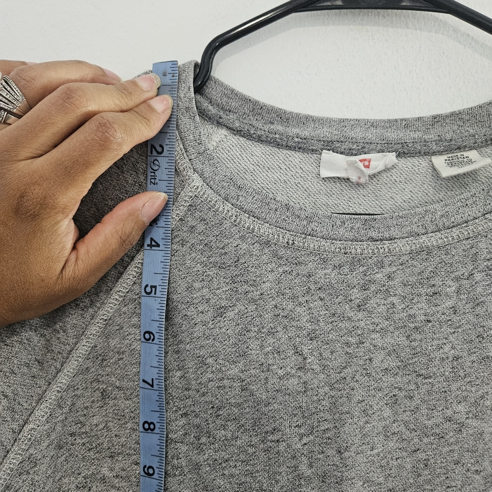 Levi's Gray Women's Pullover Sweatshirt Top - Picture 5 of 12